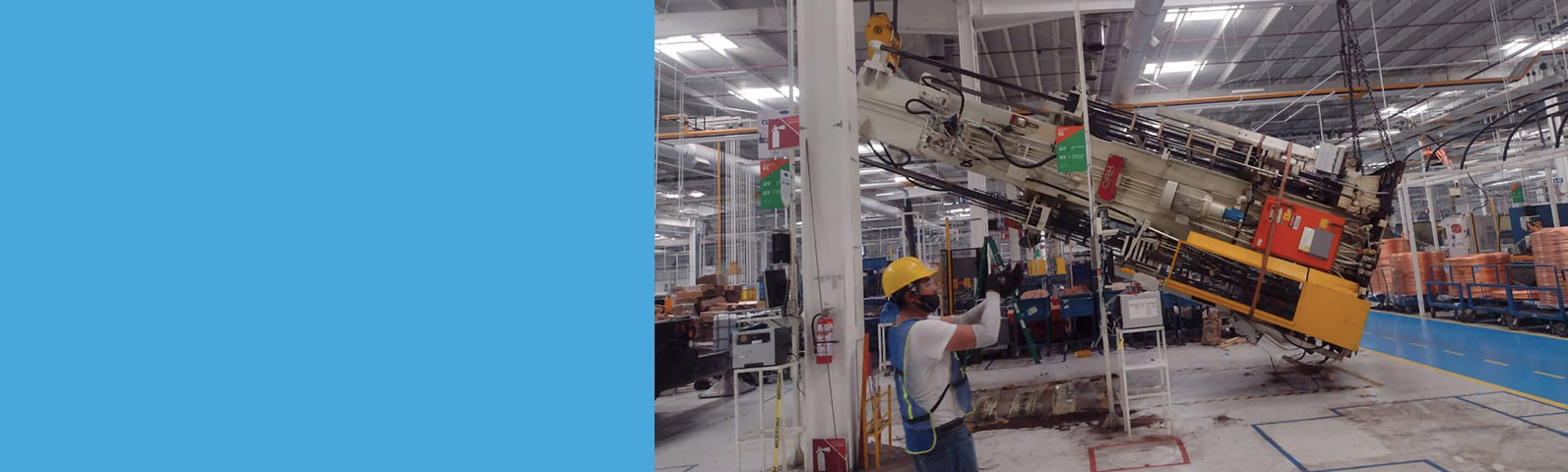 Maniobras de equipos industriales en México